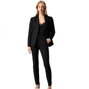 NEW J. CREW Going-out‎ Slim Pant in Stretch Twill Black Size 6P